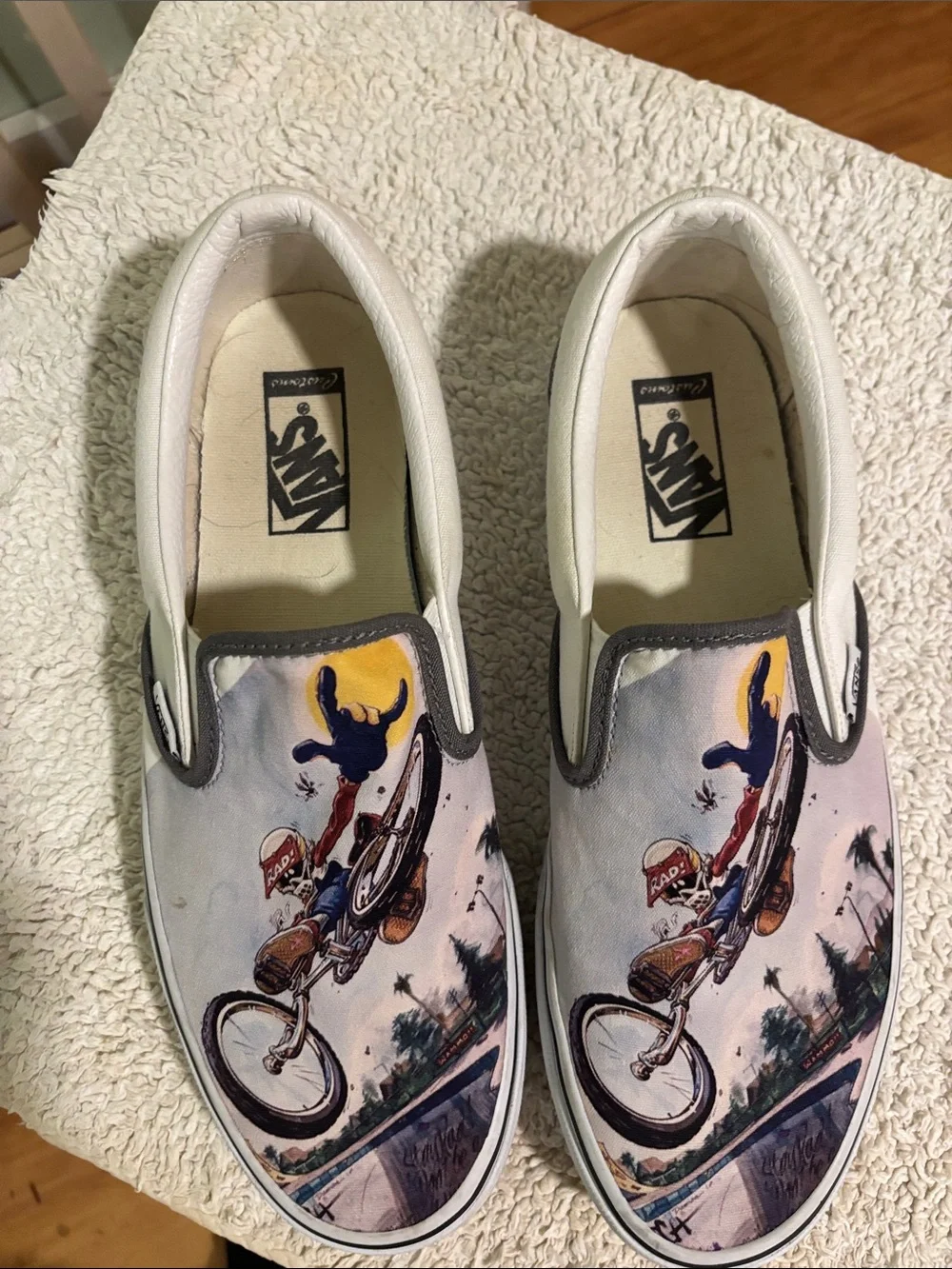 Custom Vans  Slip-On  featuring BMX 